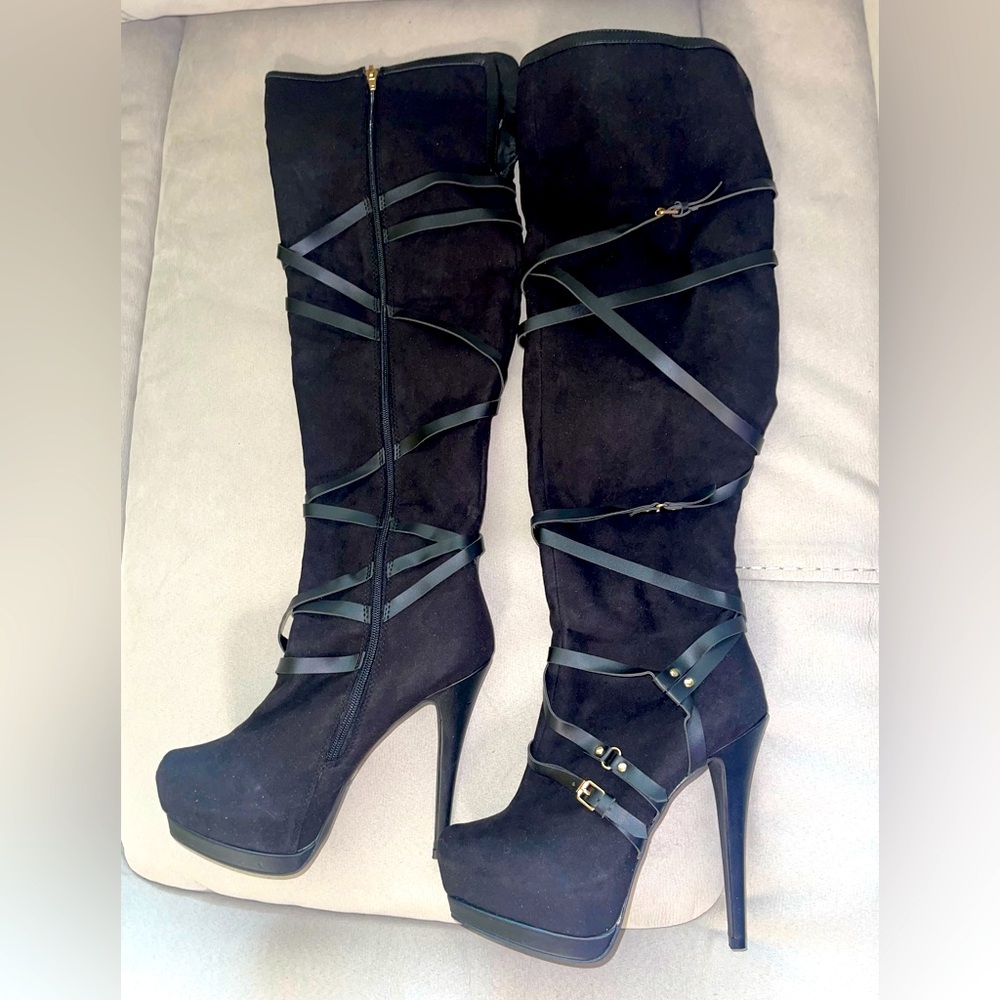 KETANYA KNEE HIGH BOOTIE, BLACK